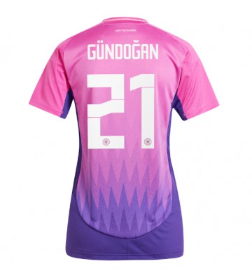Tyskland Ilkay Gundogan #21 Replika Udebanetrøje Dame EM 2024 Kortærmet